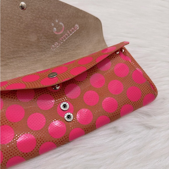 ANTHROPOLOGIE POLKA DOT SNAP WALLET BY CARMINE - Picture 14 of 16